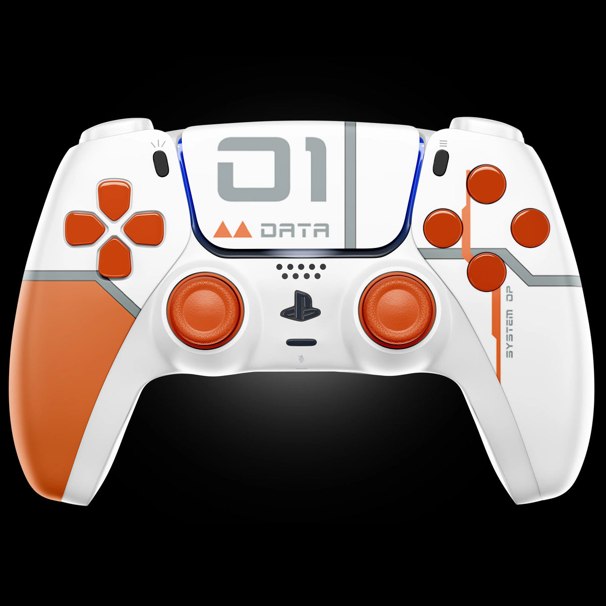 MODDEDZONE VITALWATCH PS5 Custom Modded Controller featuring MZ Titan OS, precision mods, and a tactical futuristic design for pro gamers