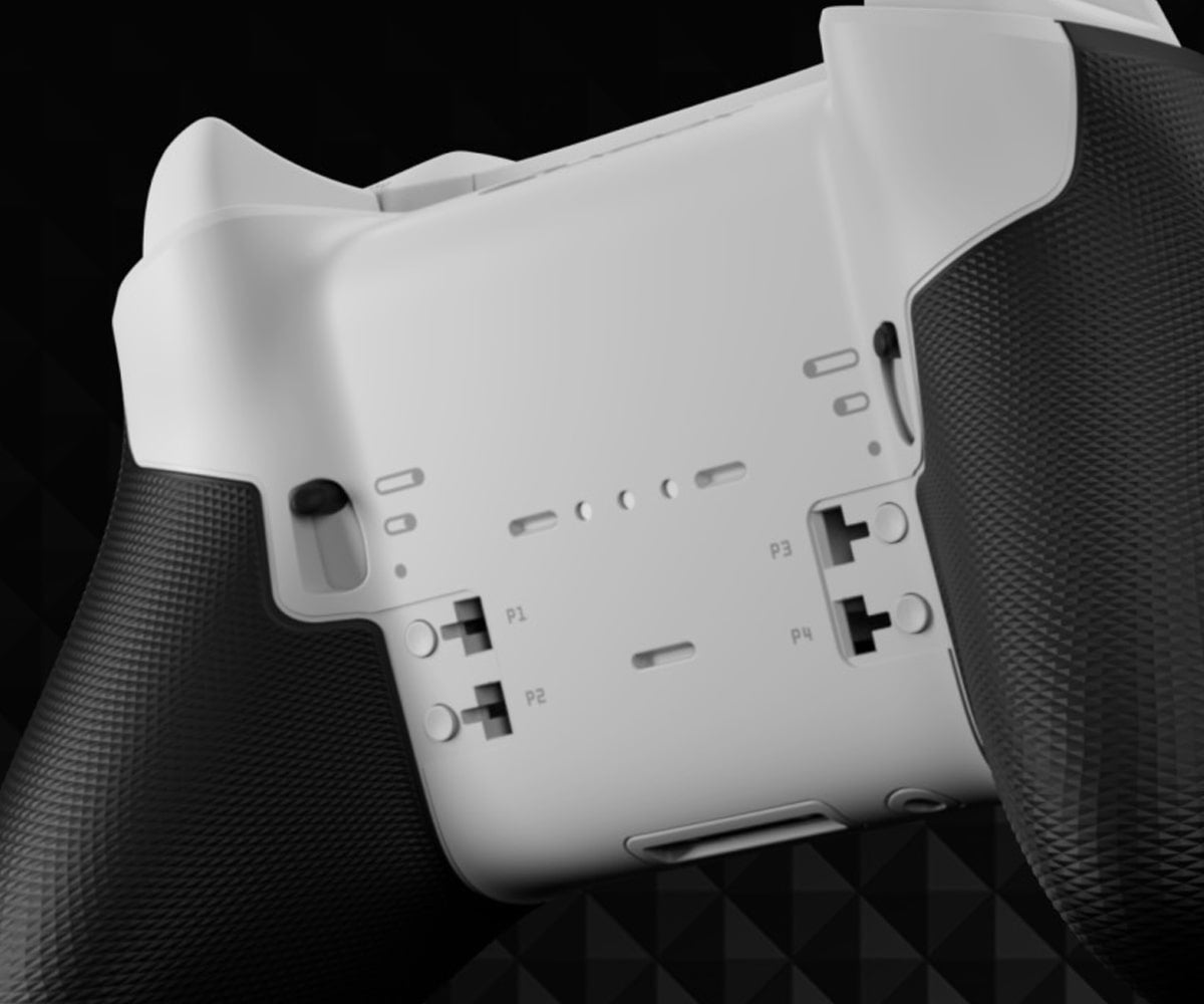 WHITE CORE XBOX ELITE SERIES 2 CUSTOM MODDED CONTROLLER - ModdedZone