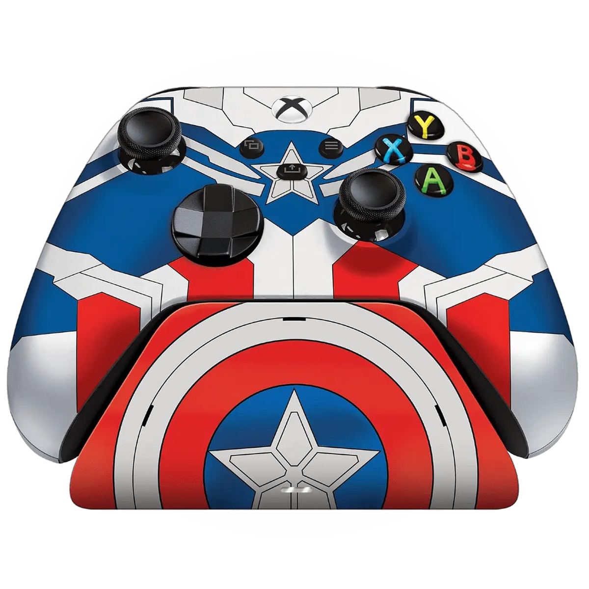 RAZER LIMITED EDITION CAPTAIN AMERICA WIRELESS PRO CONTROLLER & QUICK CHARGING STAND BUNDLE FOR XBOX SERIES X|S - ModdedZone
