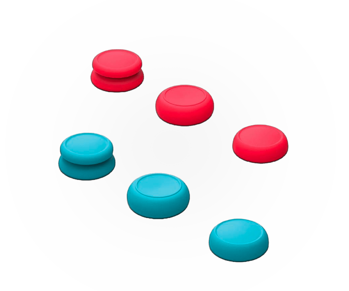 SKIN, CQC & FPS ANALOG GRIPS SET FOR NINTENDO SWITCH JOY-CON CONTROLLER - ModdedZone