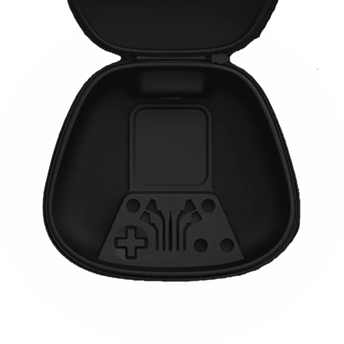 Authentic OEM carrying case for Xbox Elite Wireless Controller Series 2 with molded compartments for the charging dock, thumbsticks, D-pad, paddles, and accessories.