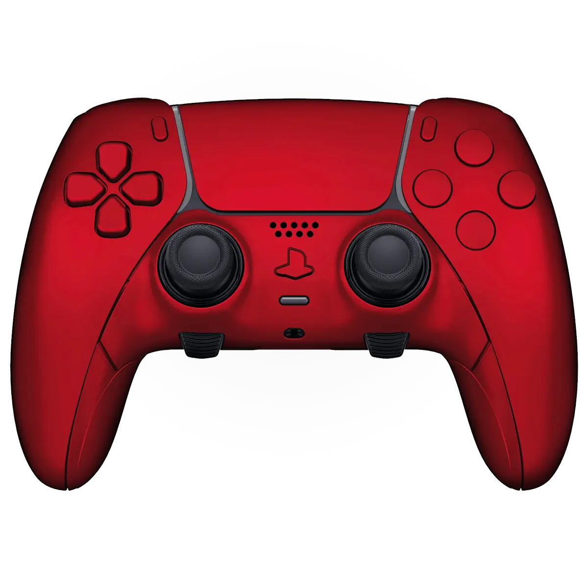 SOFT TOUCH RED PS5 DualSense Edge Custom Modded Wireless Controller - ModdedZone