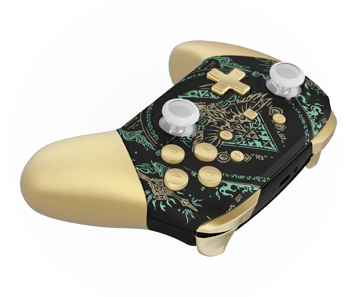 ROYAL BLACK TOTEM NINTENDO PRO CUSTOM CONTROLLER - ModdedZone