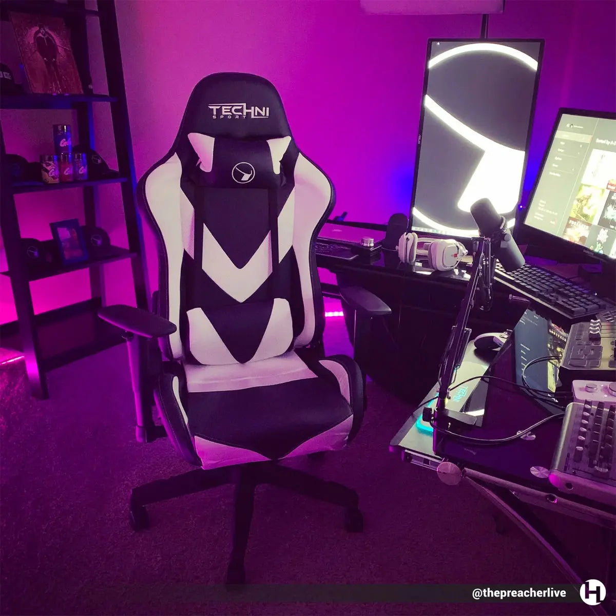 WHITE PRO GAMER SERIES 2 GAMING CHAIR - ModdedZone