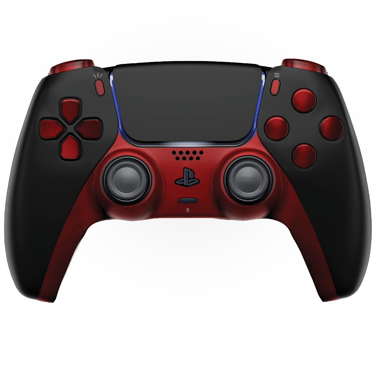 BLACK RED PS5 CUSTOM MODDED CONTROLLER - ModdedZone
