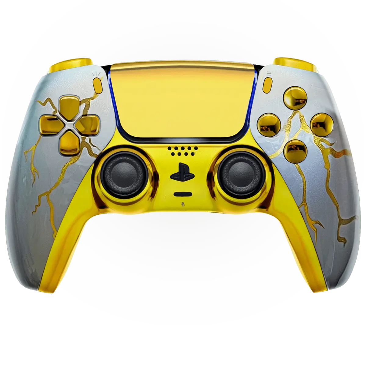 GOLD THUNDER PS5 CUSTOM MODDED CONTROLLER - ModdedZone
