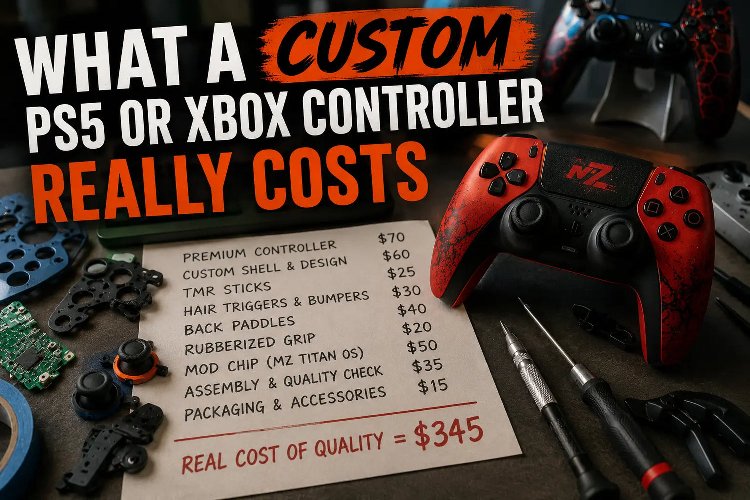 What a Custom PS5 or Xbox Controller Really Costs MODDEDZONE