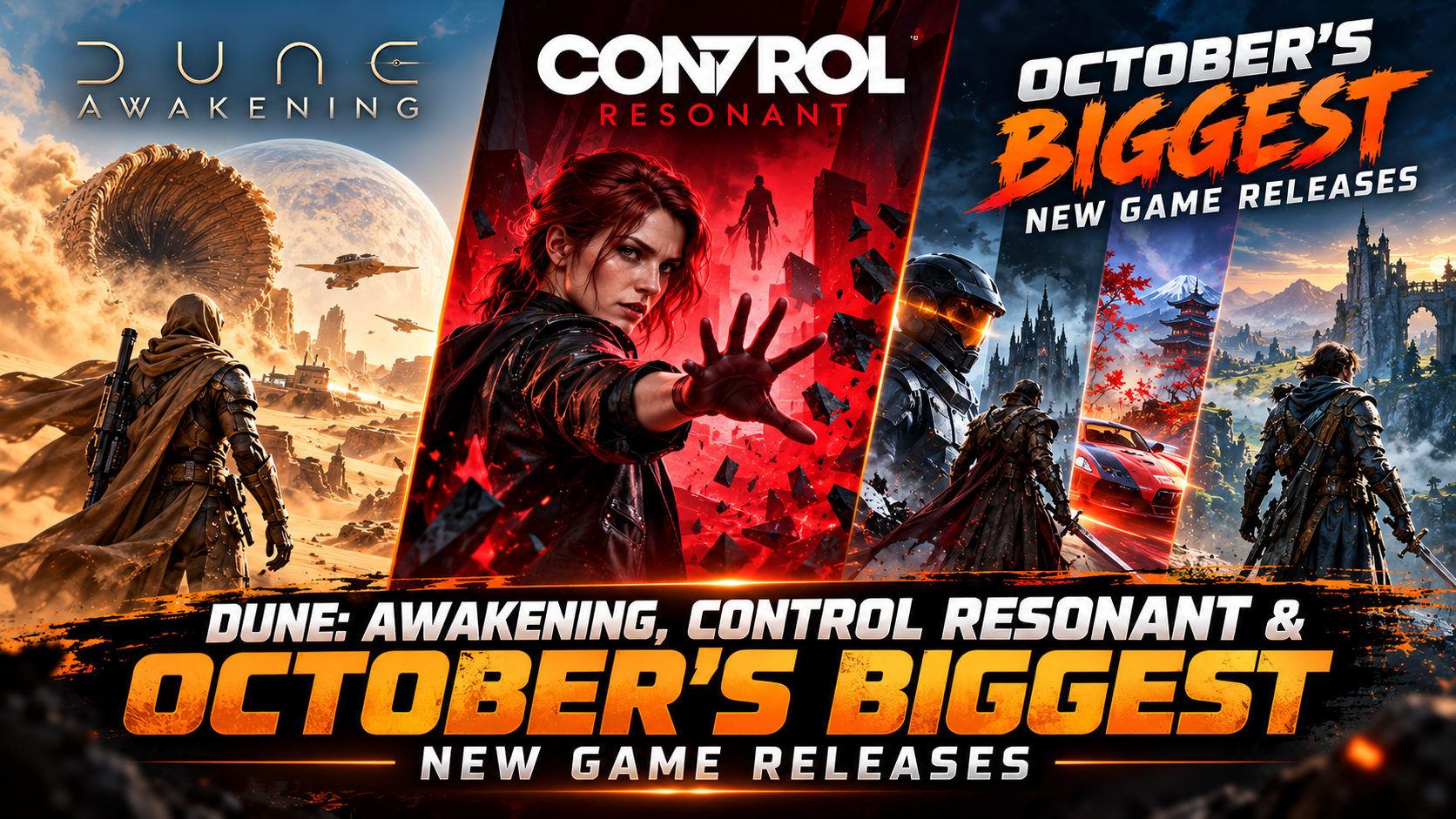 Dune: Awakening, Control Resonant & October's Biggest New Game Releases