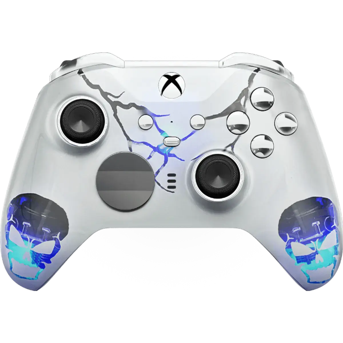 ModdedZone Skulls Xbox Elite Series 2 custom controller, built on genuine Microsoft Elite hardware with native interchangeable paddles