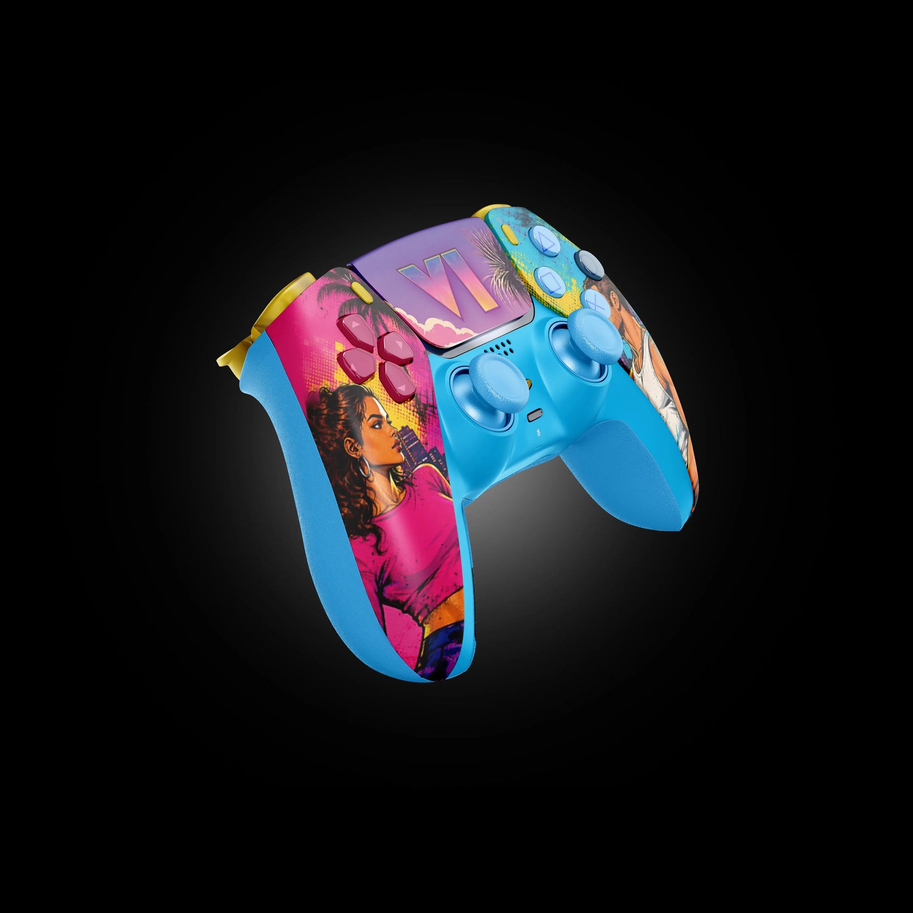 MODDEDZONE MIAMI CITY PS5 Custom Modded Controller ModdedZone