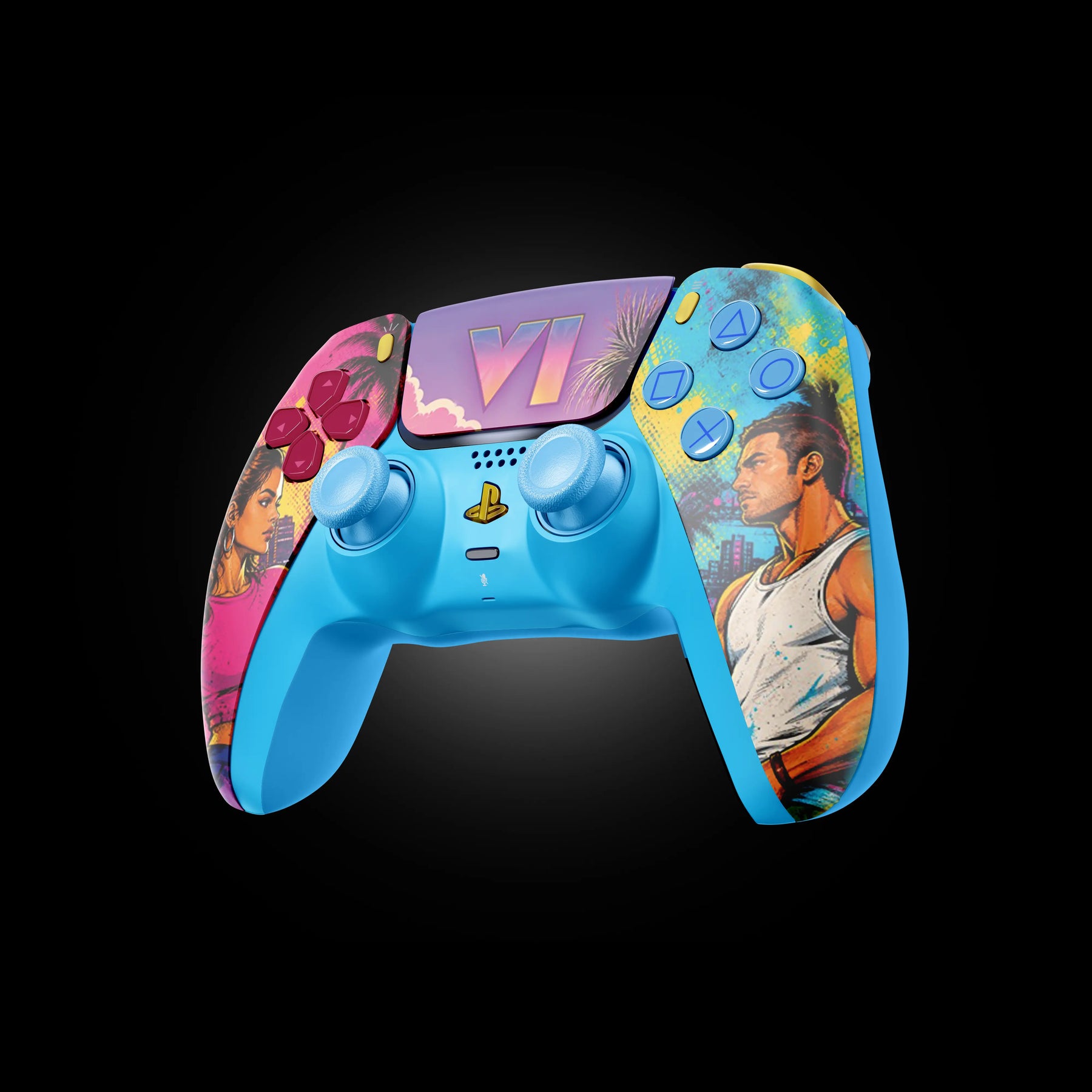 MODDEDZONE MIAMI CITY PS5 Custom Modded Controller ModdedZone