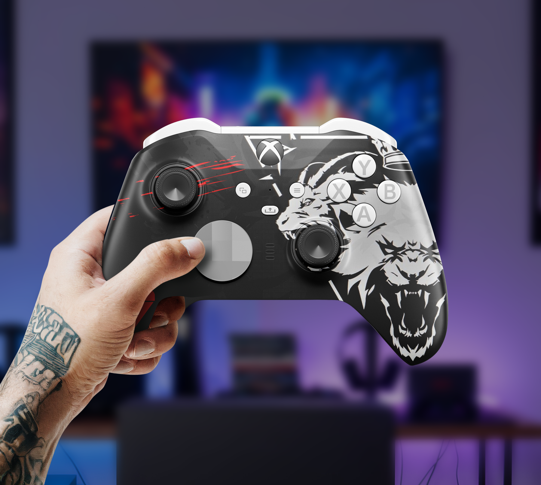 MODDEDZONE NIGHTFALL CORE XBOX ELITE SERIES 2 CUSTOM MODDED CONTROLLER MODDEDZONE