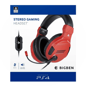 BIGBEN STEREO GAMING HEADSET - RED - ModdedZone