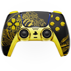 CONTROL MODIFICADO PERSONALIZADO GOLD THUNDER PS5