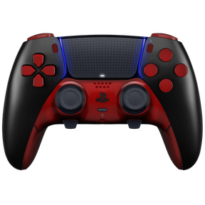 BLACK/RED PS5 DualSense Edge Custom Modded Wireless Controller - ModdedZone