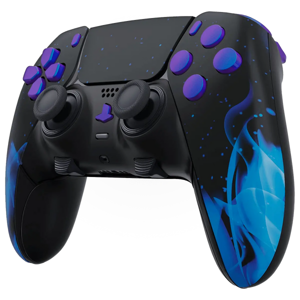 MODDEDZONE BLUE FIRE PS5 DualSense Edge Custom Modded Wireless ...
