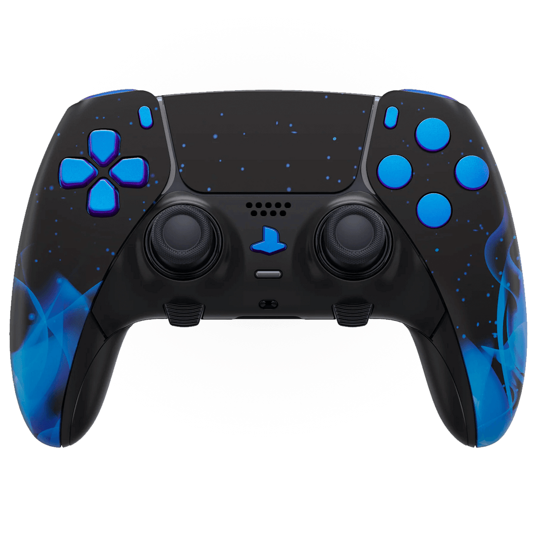 BLUE FIRE PS5 DualSense Edge Custom Modded Wireless Controller | ModdedZone