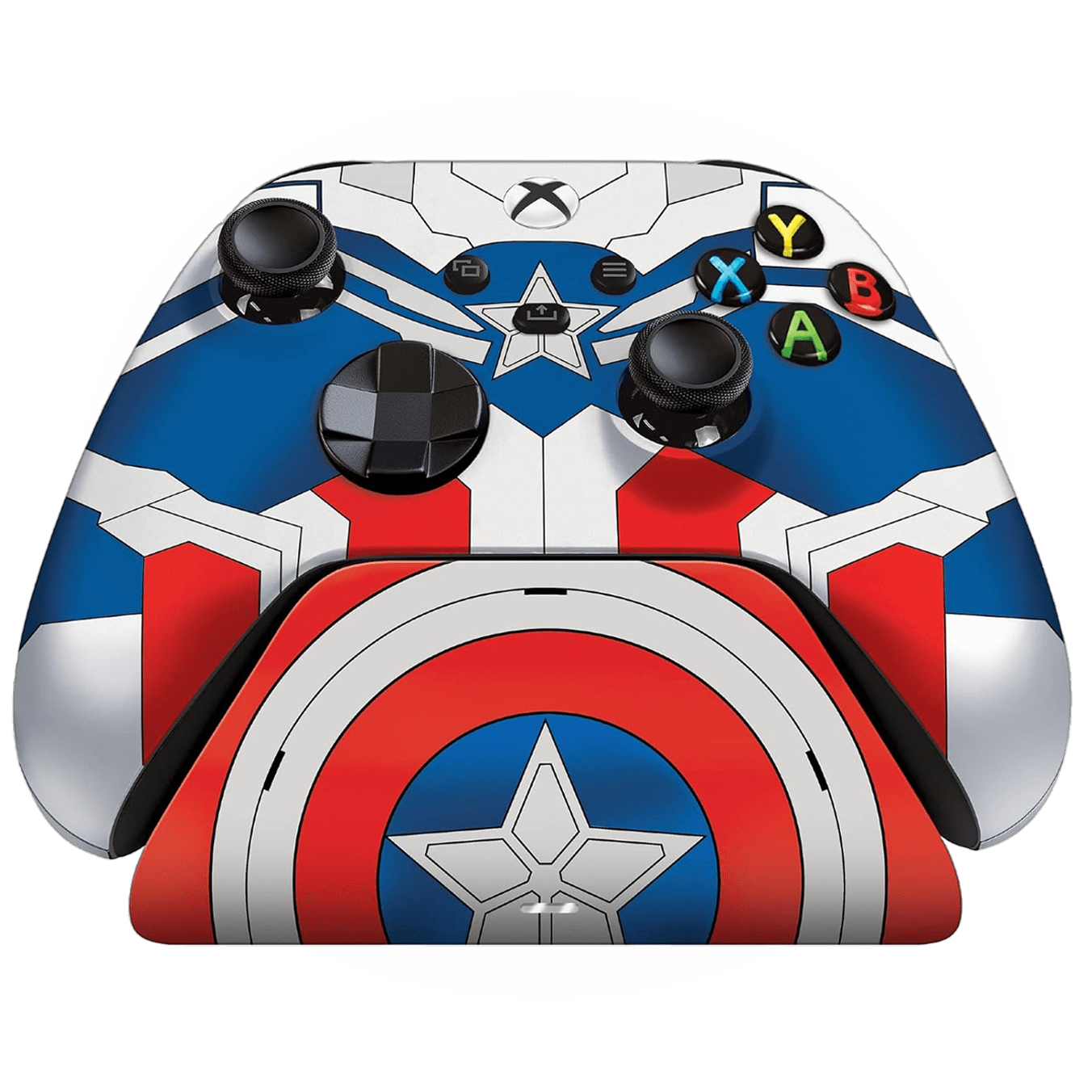 RAZER LIMITED EDITION CAPTAIN AMERICA WIRELESS PRO CONTROLLER & QUICK CHARGING STAND BUNDLE FOR XBOX SERIES X|S - ModdedZone