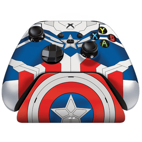 RAZER LIMITED EDITION CAPTAIN AMERICA WIRELESS PRO CONTROLLER & QUICK CHARGING STAND BUNDLE FOR XBOX SERIES X|S - ModdedZone