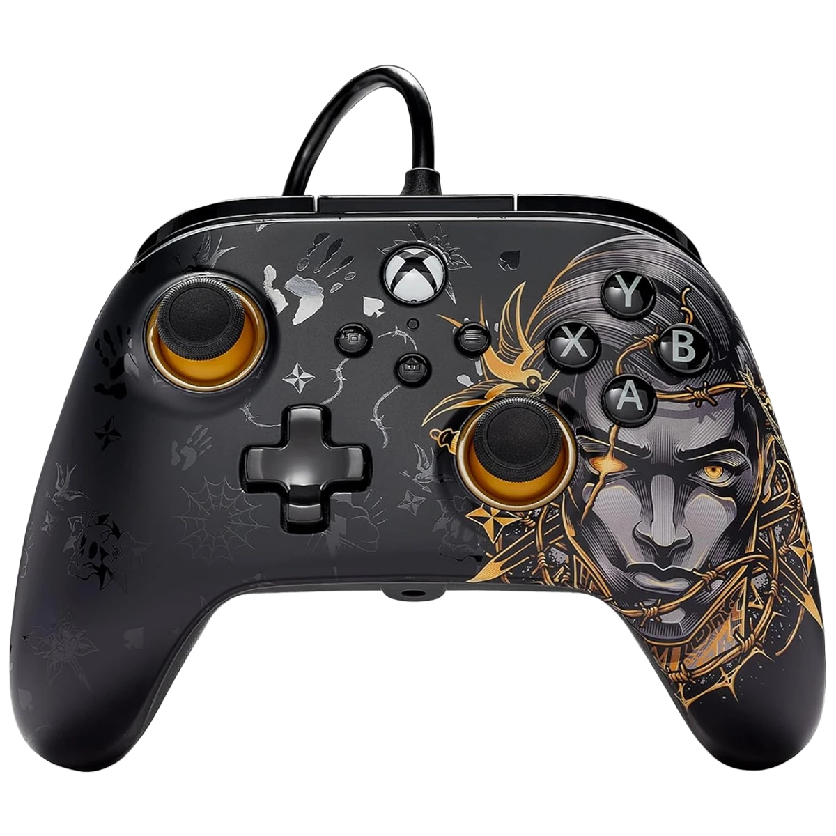 PowerA Advantage Wired Controller for Xbox Series X|S With 2 Re-mappable Buttons - Fortnite Midas