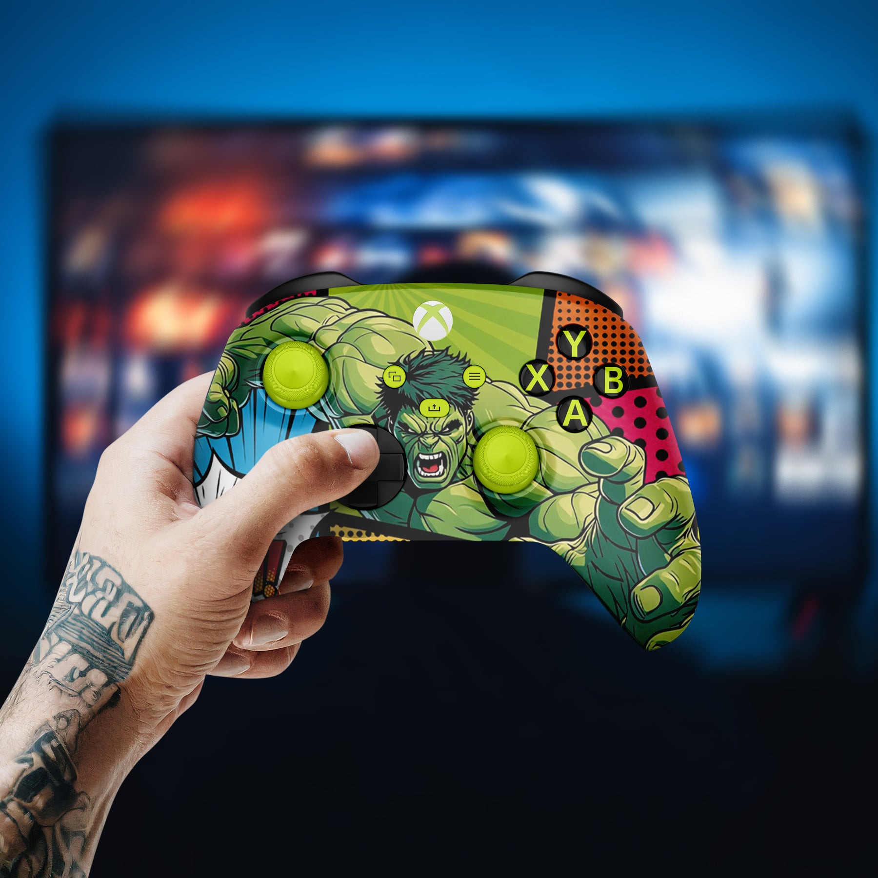 MODDEDZONE GREEN FURY XBOX SERIES X CUSTOM MODDED CONTROLLER