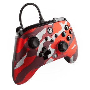 PowerA Enhanced Wired Controller For Xbox Series X|S With 2 Re-mappable Buttons - Metallic Red Camo - ModdedZone