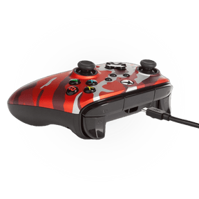 PowerA Enhanced Wired Controller For Xbox Series X|S With 2 Re-mappable Buttons - Metallic Red Camo - ModdedZone