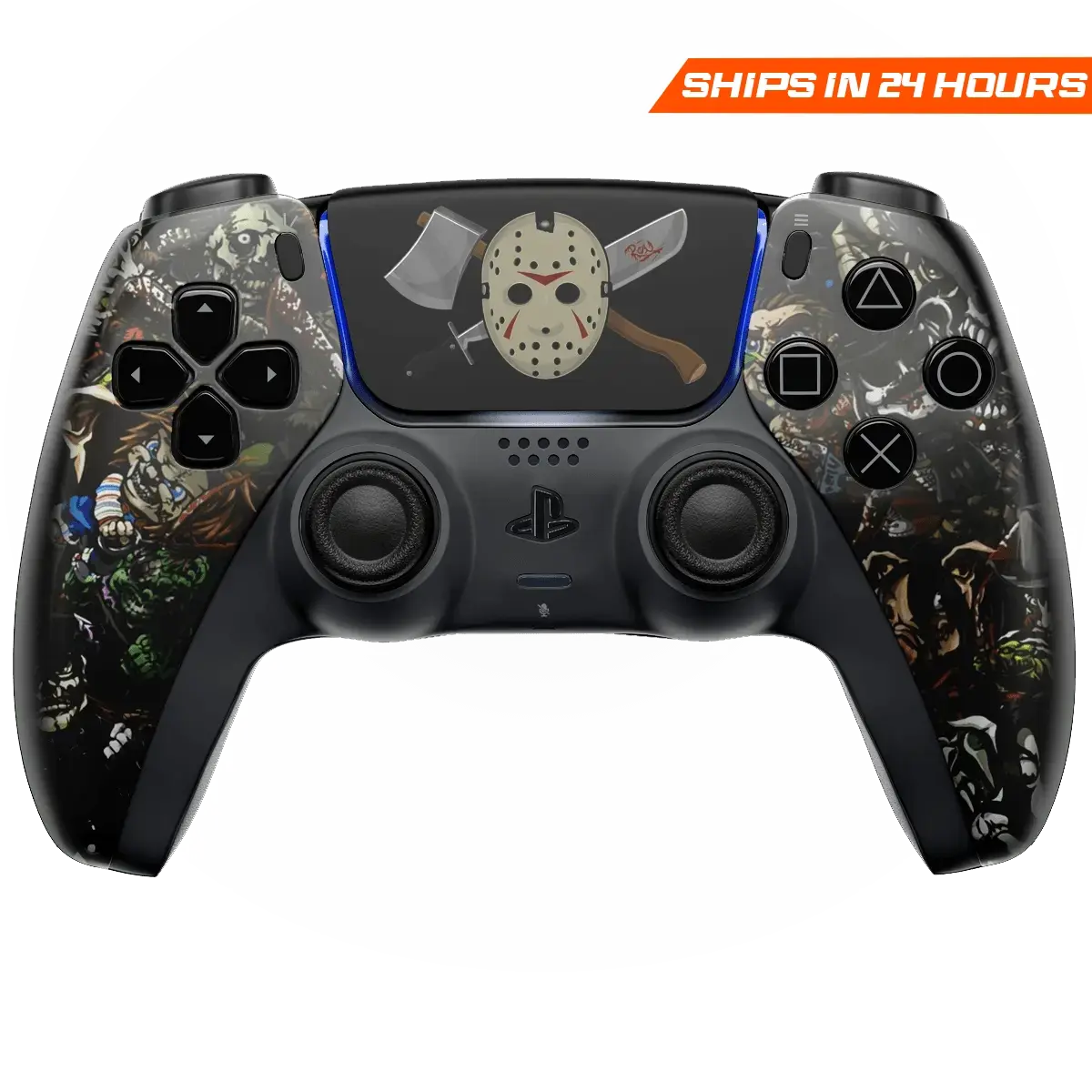 MODDEDZONE SCARY PARTY PS5 CUSTOM MODDED CONTROLLER MODDEDZONE