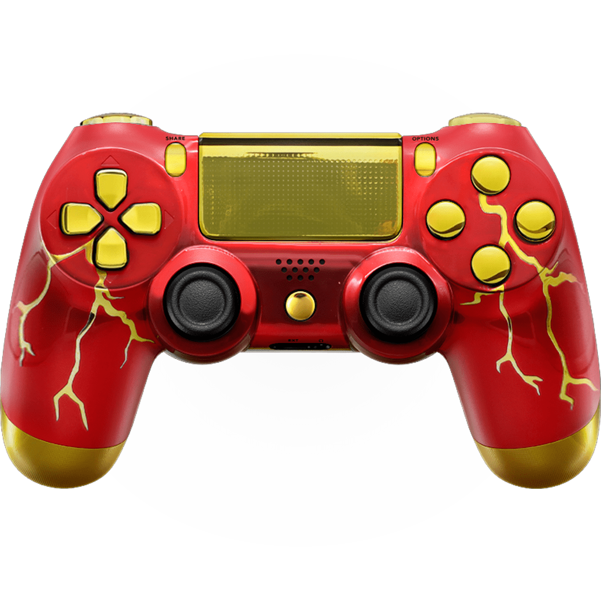 RED THUNDER PS4 CUSTOM MODDED CONTROLLER - ModdedZone